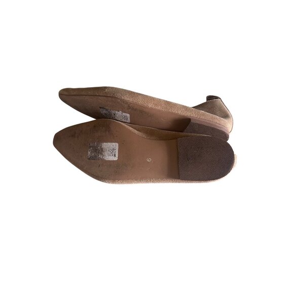 Asos tan pointed toe leather flats size 6 - Picture 6 of 6